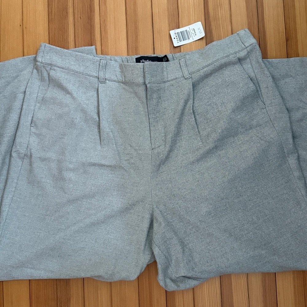 NWT Torrid Studio Wide Leg Brushed Twill High Rise Pant 18S